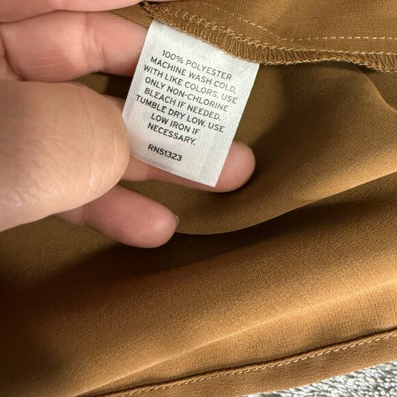 Halogen Womens 3/4 Sleeve Blouse, Brown, M - Picture 3 of 5